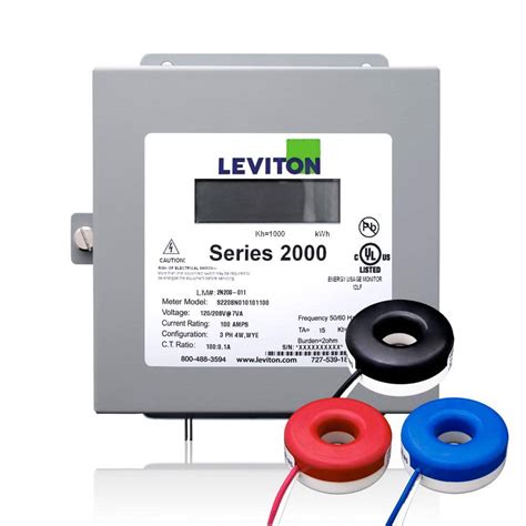 3 unit electric meter box leviton|Indoor Submeter with 3 Current Transformers .